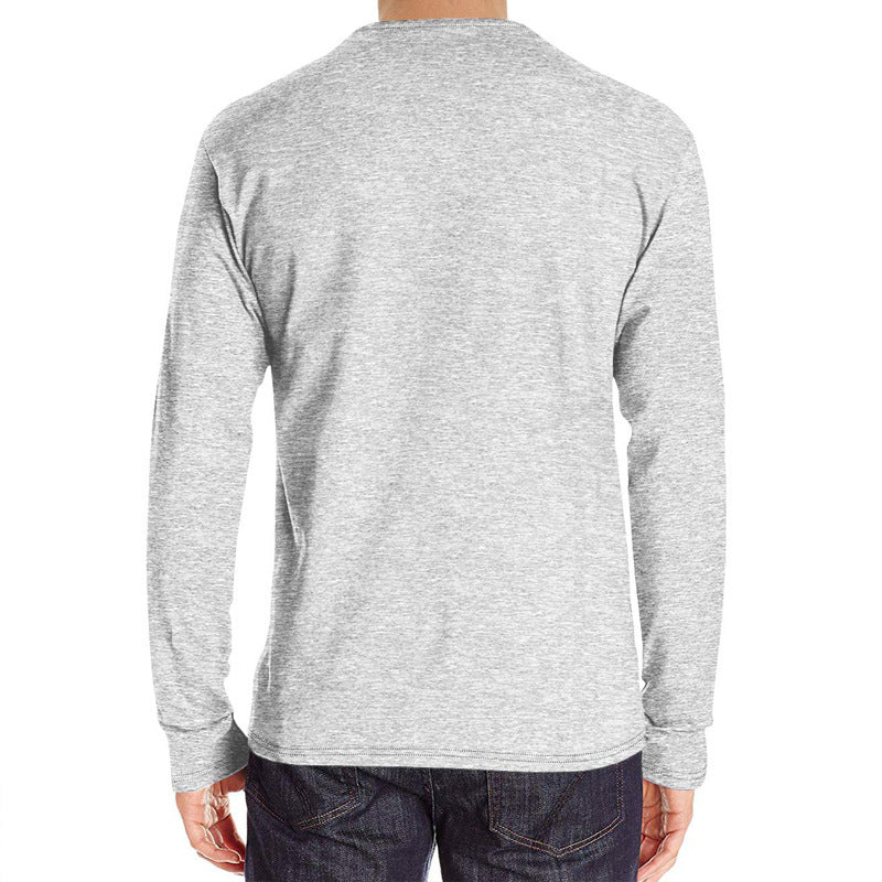 Herrer langærmet skjorte med moderne Henley-udskæring og komfortabel pasform Stilla