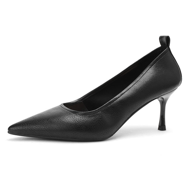 Dame elegante spidse højhælede sko med gennemsigtig stiletto-hæl Stilla
