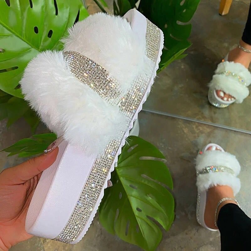 Dame mode Flauschoverpants med glitrende accent Stilla