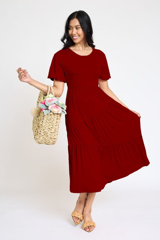Stilla | Diagonal Laget Flowy Kjole