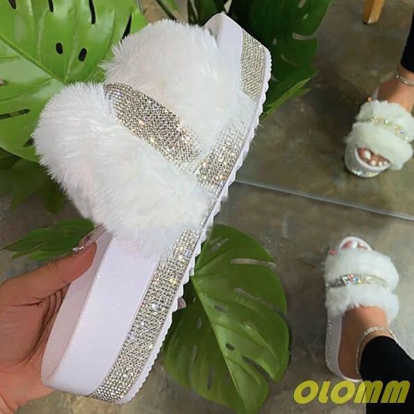 Dame mode Flauschoverpants med glitrende accent Stilla