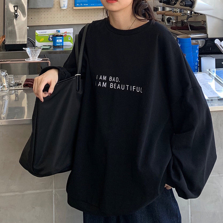 Femme Oversized Statement Sweatshirt Stilla