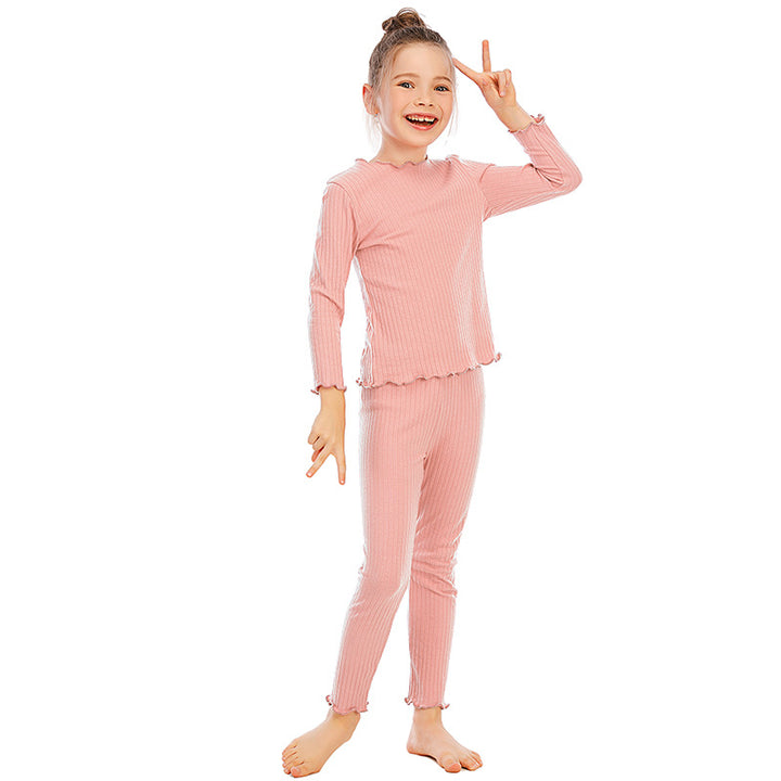 Dame pyjamasæt med charmerende flæser Stilla
