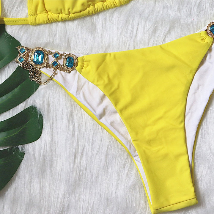 Dame Elegant Triangle Bikini Sæt Stilla