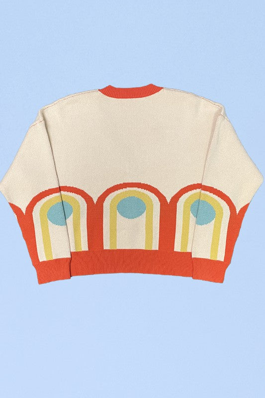 Stilla | Retro Sløjfe Strikjakke