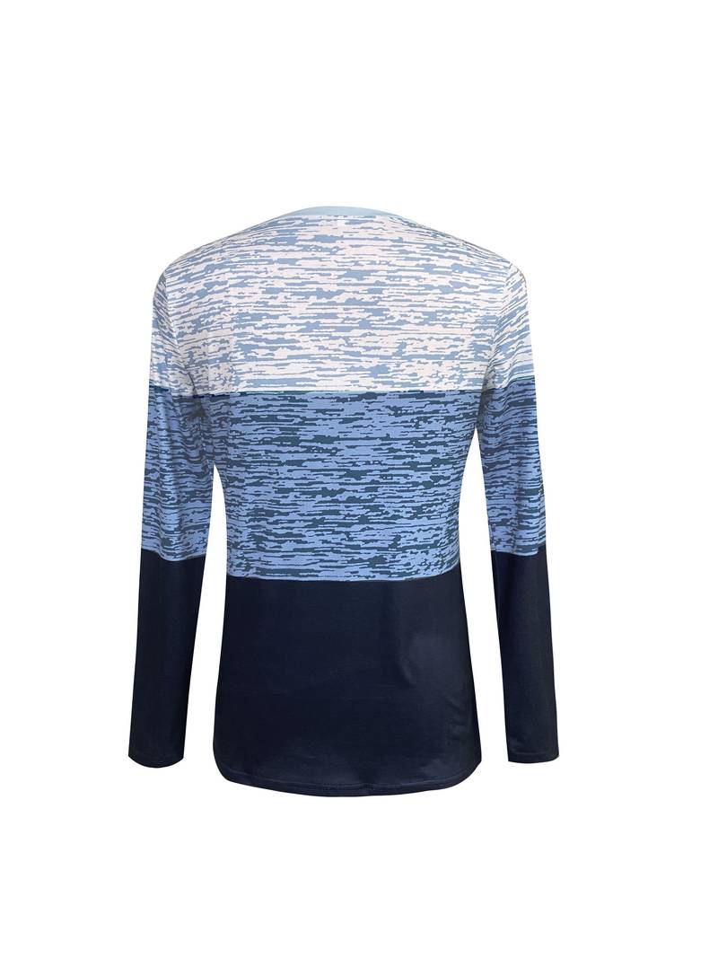 Stilla | T-shirt Rund hals color block