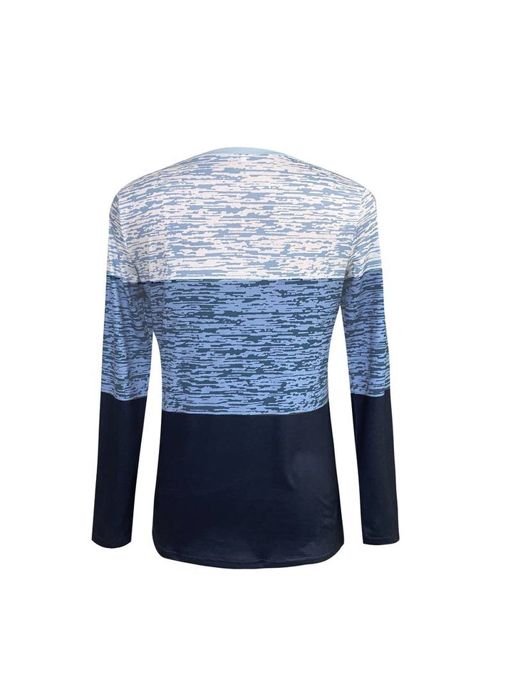 Stilla | T-shirt Rund hals color block