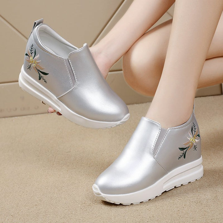 Dame Stilfulde Broderede Slip-On Sneakers Stilla