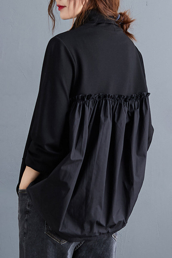 Stilla | Bluse med Ståkrave