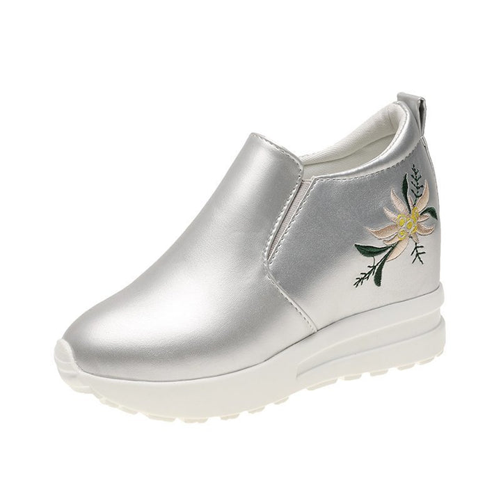 Dame Stilfulde Broderede Slip-On Sneakers Stilla