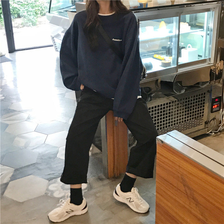 Femme Casual Overdimensioneret Sweatshirt Stilla