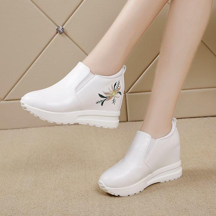 Dame Stilfulde Broderede Slip-On Sneakers Stilla