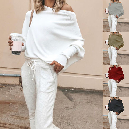 Kvinders oversized sweatshirt med asymmetrisk halsudskæring og afslappet pasform Stilla