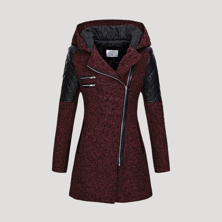 Stilla | Elegant Tweed Hættefrakke