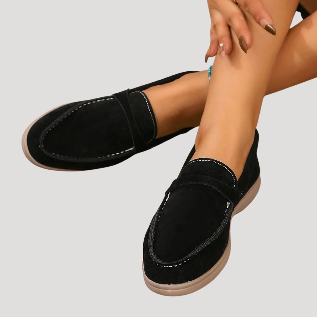 Stilla | Kvinder Suede Afslappet Loafer Sko