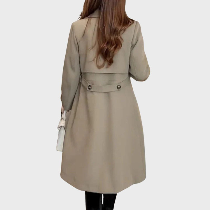 Stilla | Dobbeltradet trenchcoat til kvinder