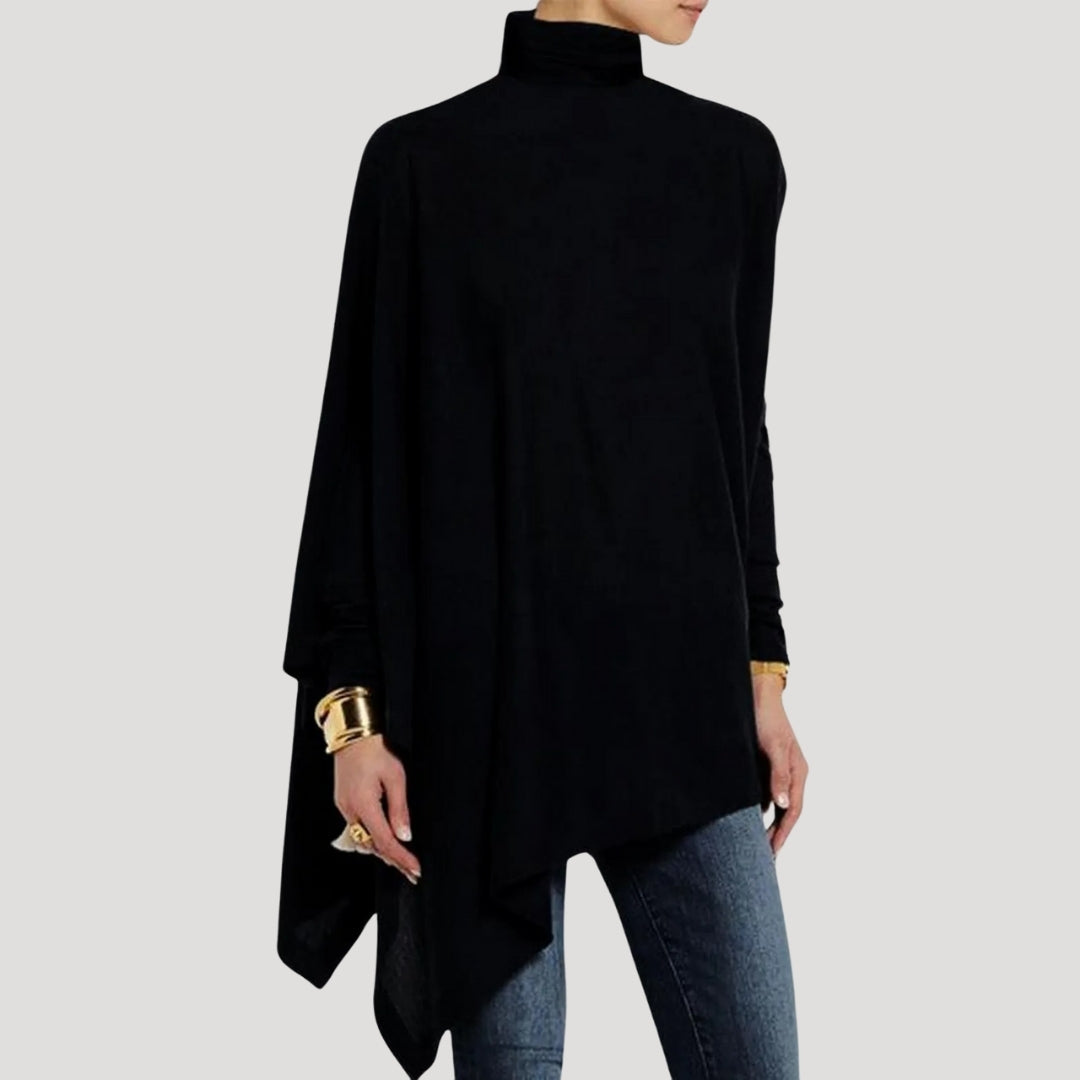 Stilla | Elegant Asymmetrisk Høj Hals Tunika