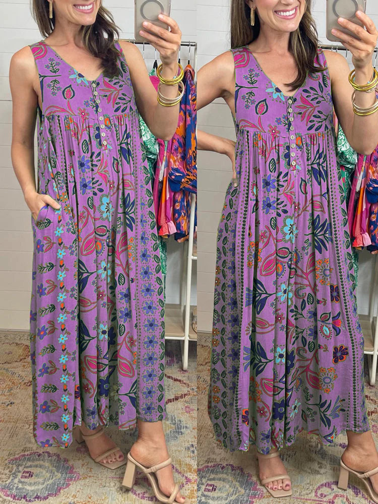 Stilla | Overalls med vintages blomstertryk
