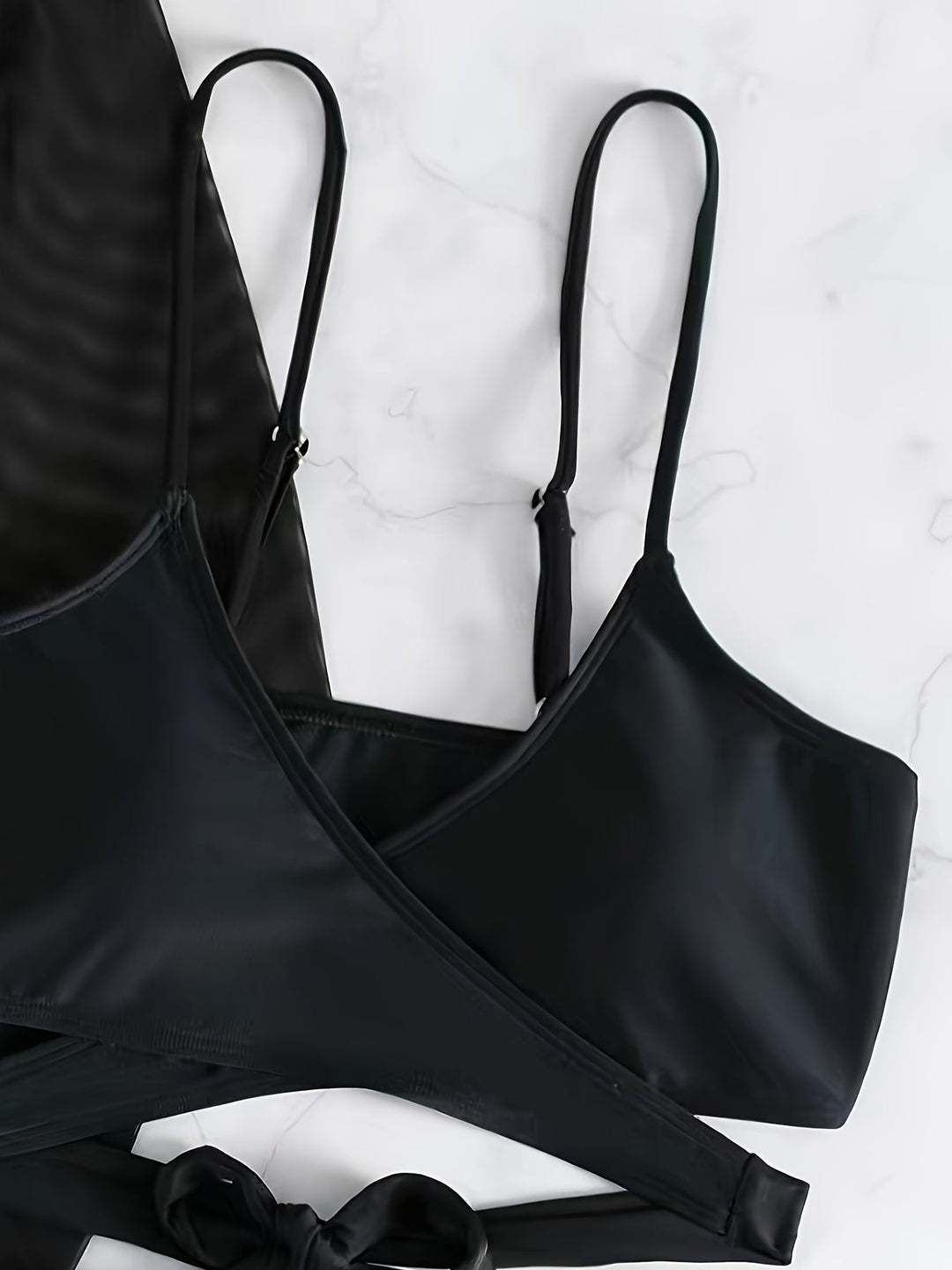 Stilla | 3 Delt Bikinisæt Til Kvinder Badedragt Med Høj Talje Og Udsnit Gennemsigtig Mesh