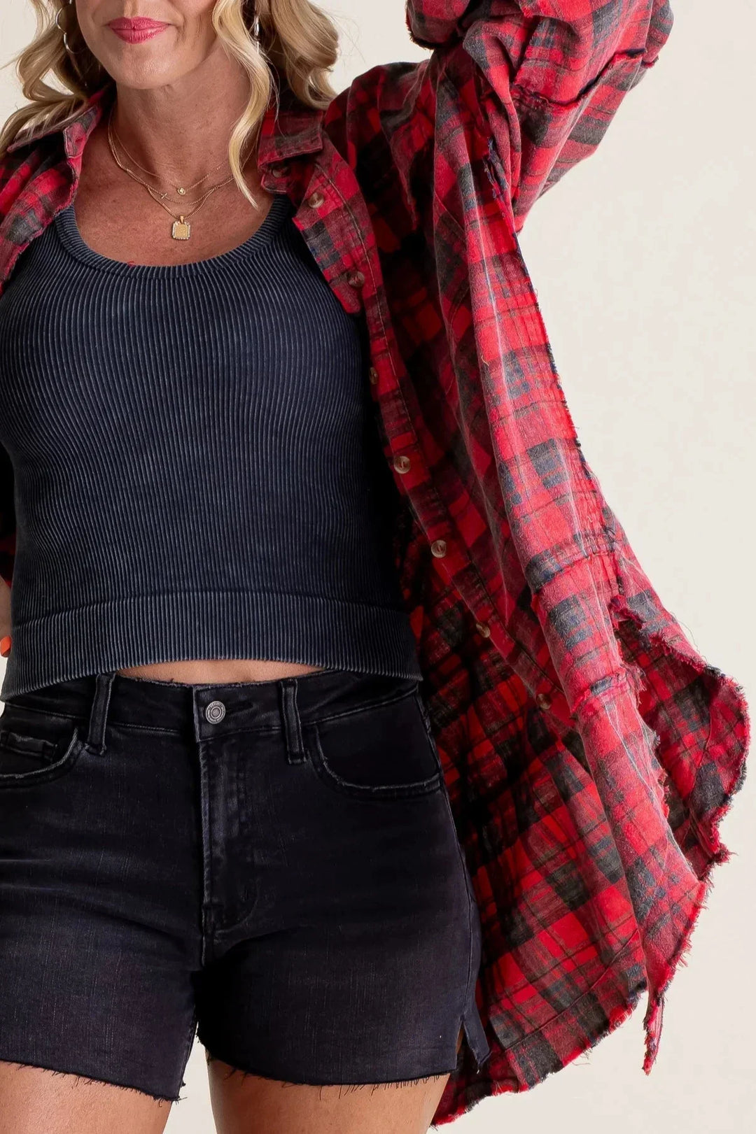 Stilla | Overdimensioneret Vasket Flannel