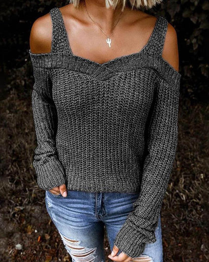 Stilla | Mode Pullover Med Skulderdetalje Og Komfortabel Pasform