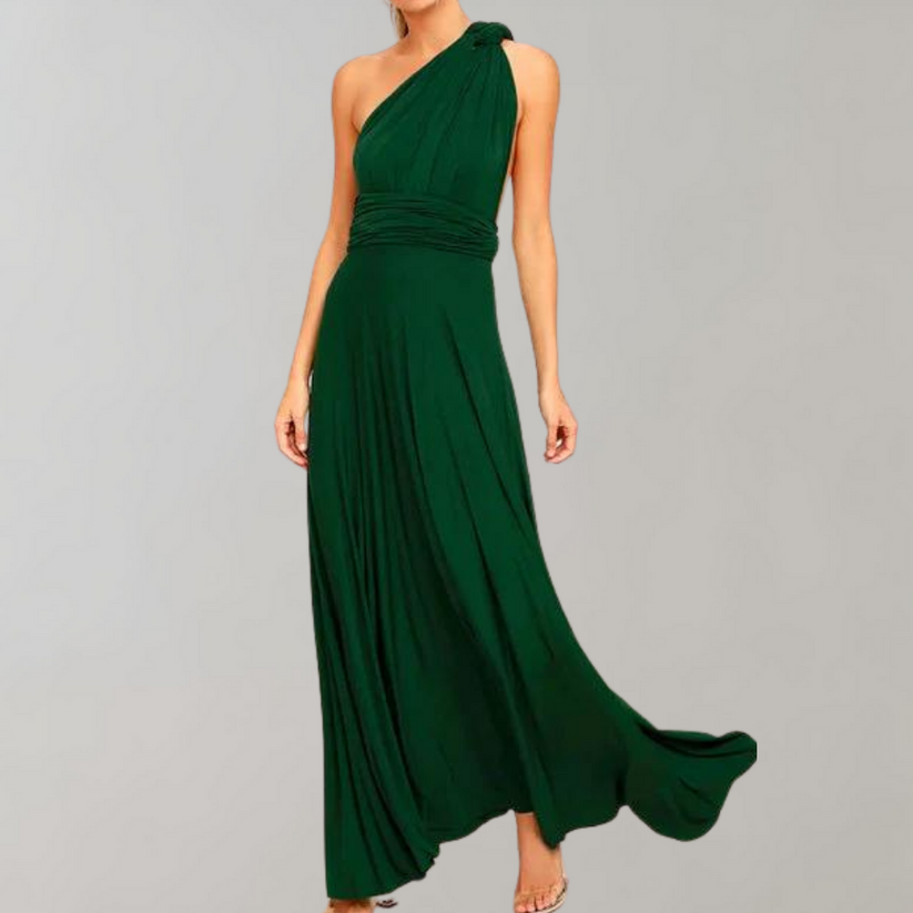 Stilla | Maxi Wrapkjole Med Stilfuld Overlay