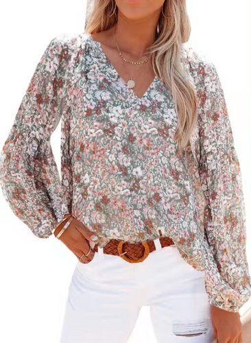 Stilla | Let Bluse Med Blomsterprint for Et Elegant Look