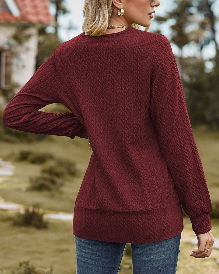 Stilla | Langærmet Bluse med feminin touch