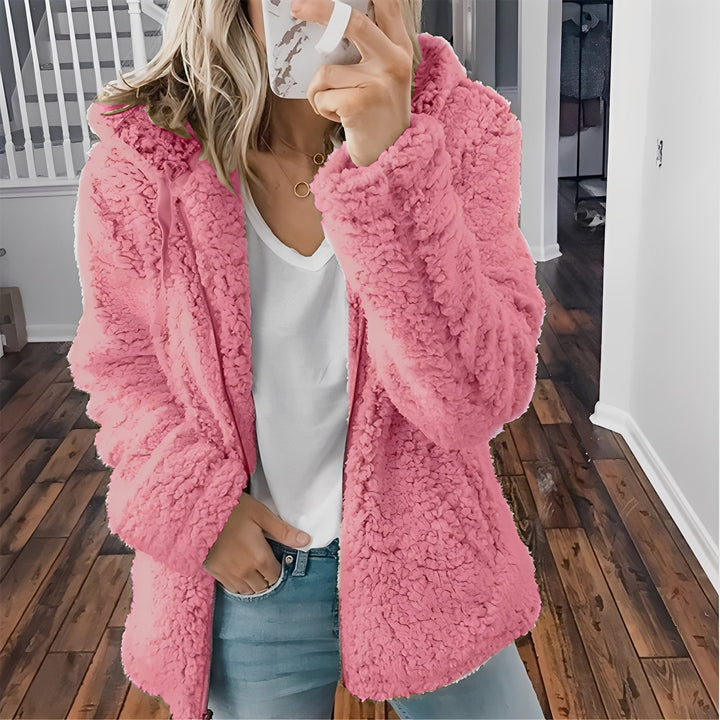 Stilla | Dame Hoodie Uldjakke til Varme
