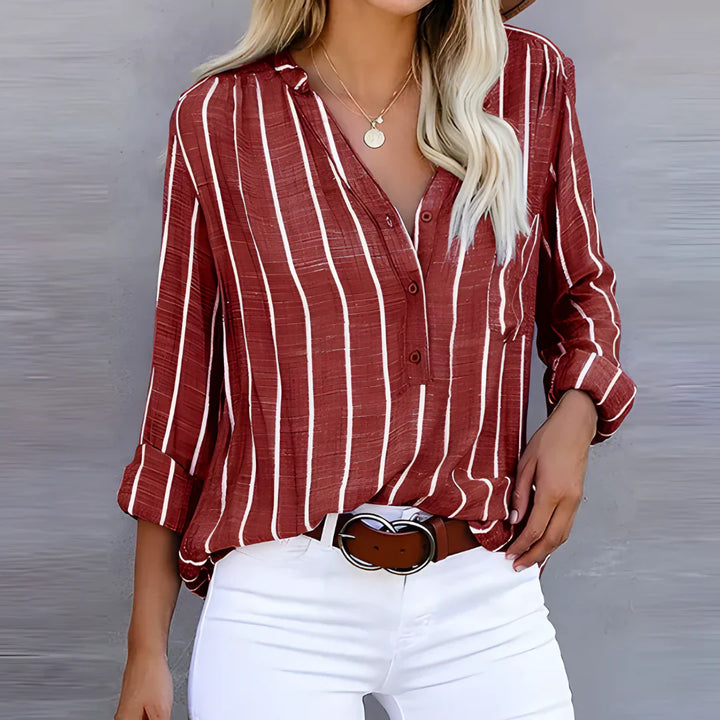 Stilla | Trendy Stribet Damebluse