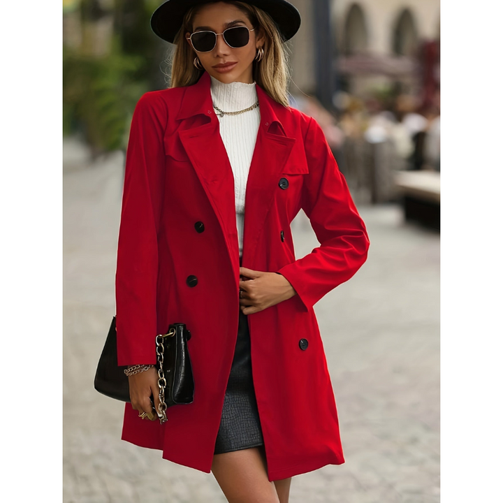 Stilla | Enfarvet Dame Trenchcoat