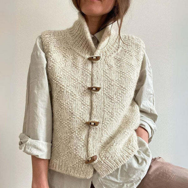 Stilla | Ærmeløs Cardigan Til Damer