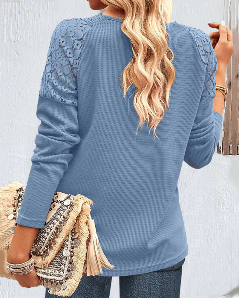 Stilla | Elegant Skjortebluse Med Spids