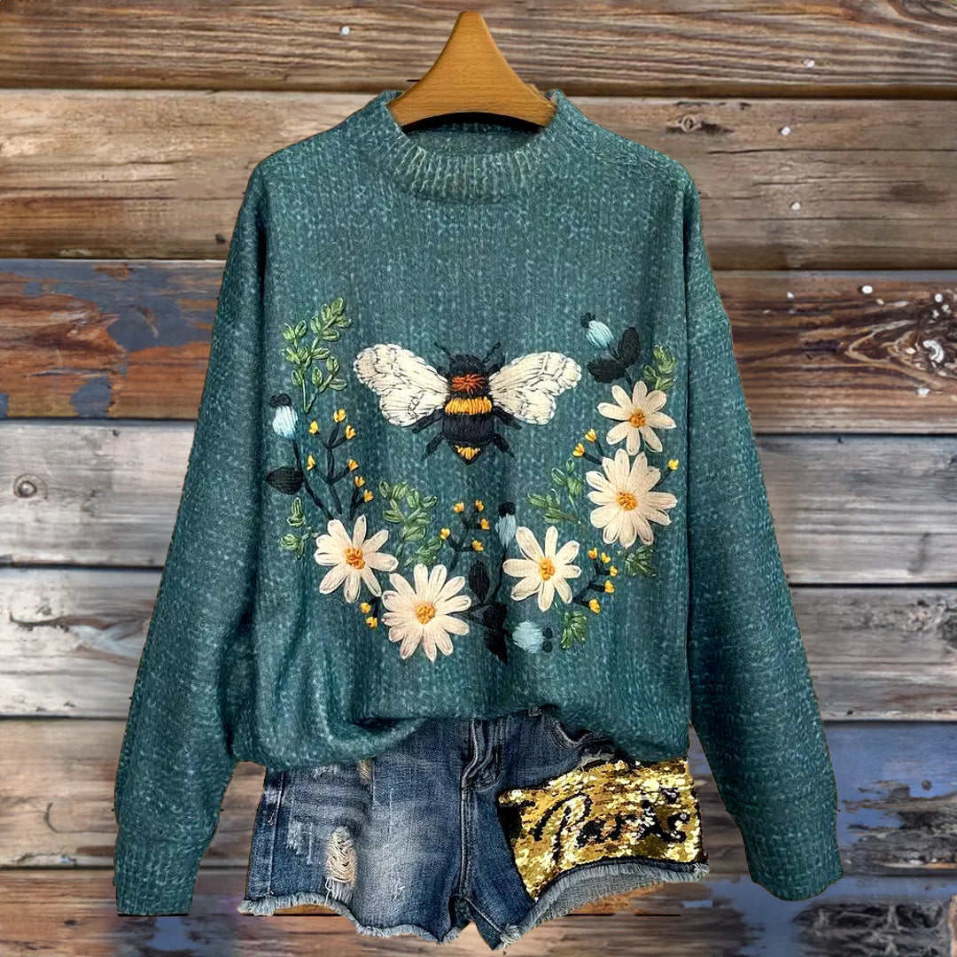 Stilla | Behagelig Pullover Til Blomsterelskere