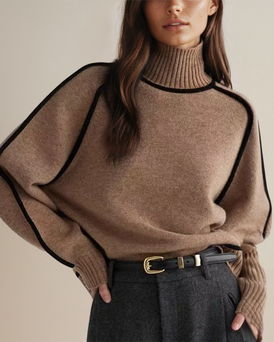 Stilla | Rullekrave sweater med elegant snit