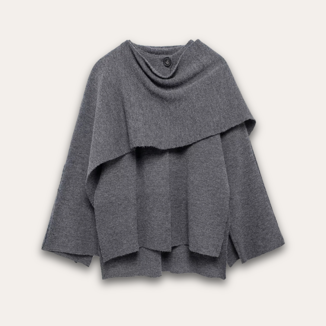 Stilla | Stilfuld Poncho-Trøje til Kvinder