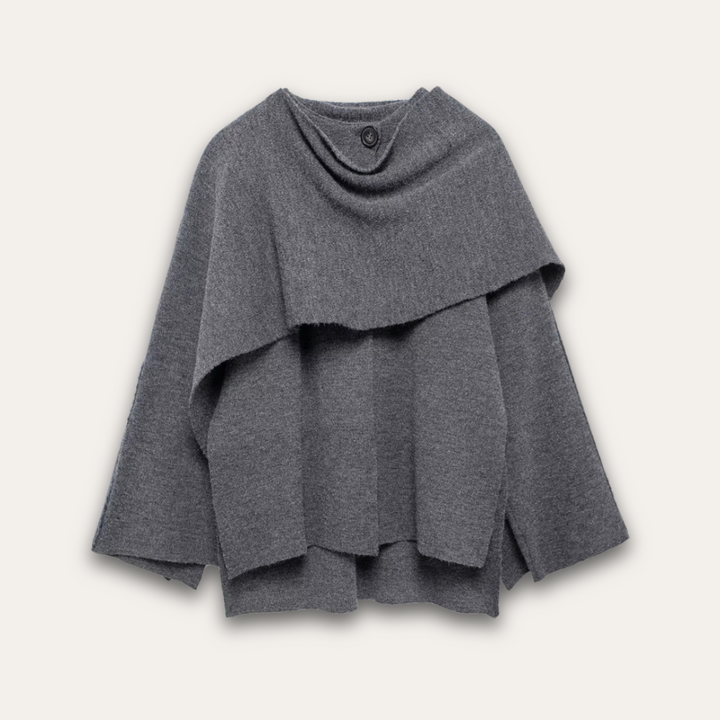 Stilla | Stilfuld Poncho-Trøje til Kvinder