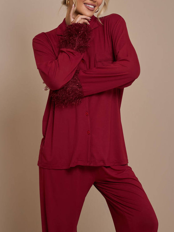 Stilla | Patchwork Pyjamasæt med Kvaster