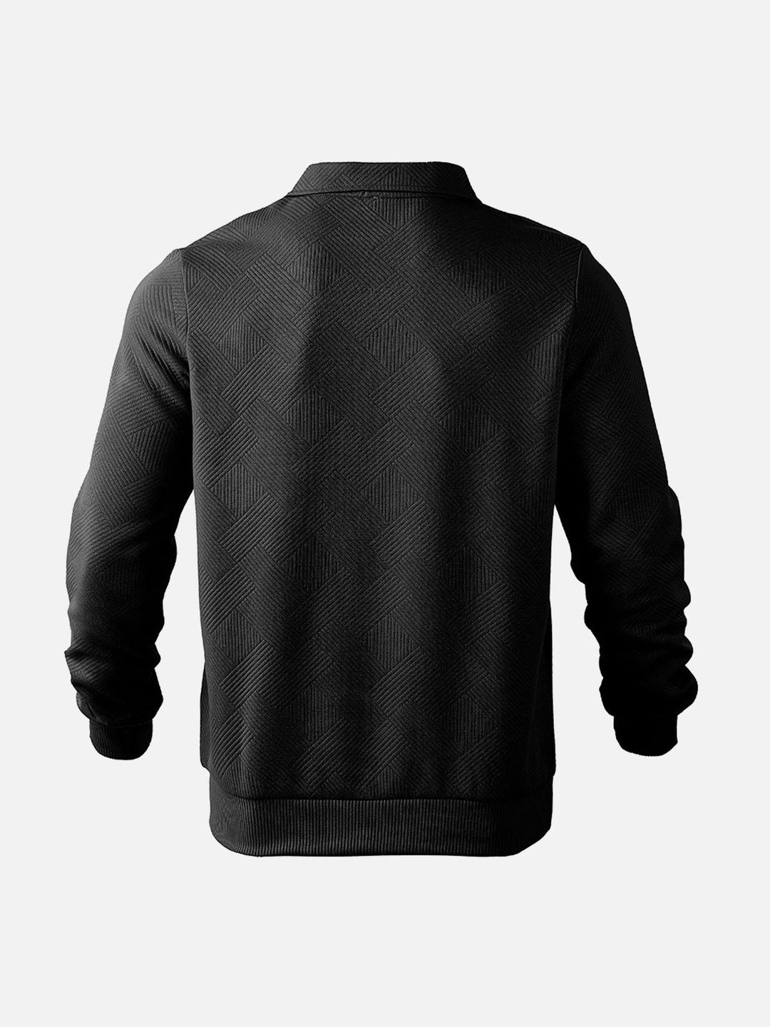 Stilla | Halv-Zip Pullover med Strukturmønster - Smart-Casual Stil til Hverdag og Kontor