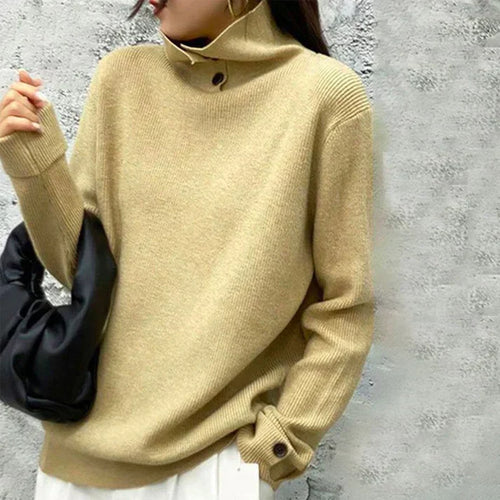 Stilla | Pullover Enfarvet Med Lange Ærmer