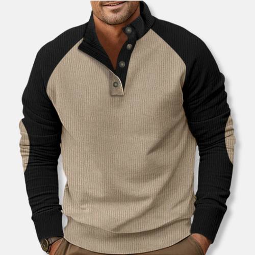 Stilla | Bomuld Ståkrave Pullover Raglan Ærmer Rib Pullover