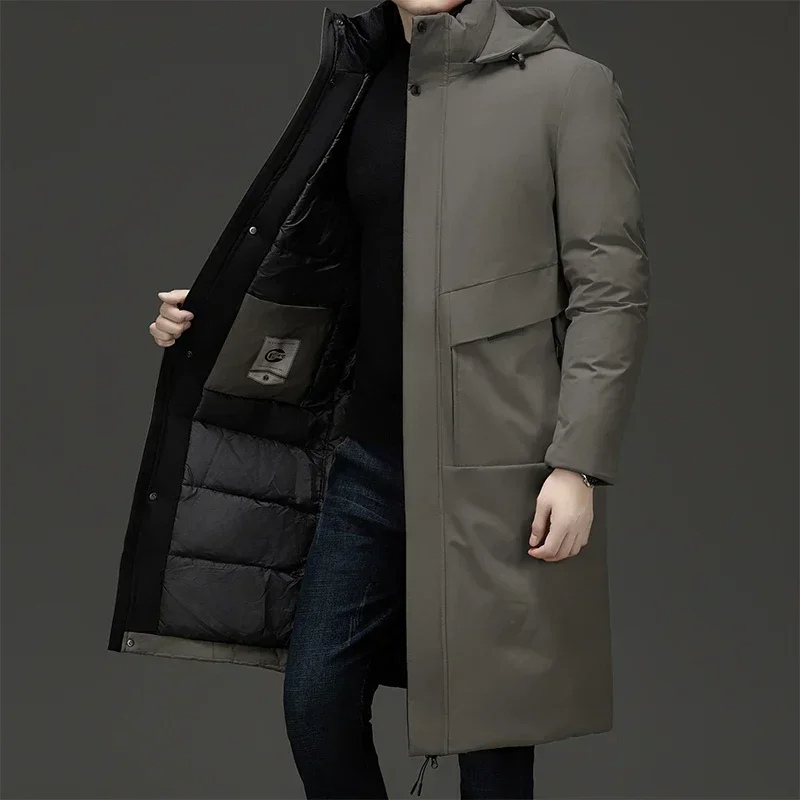 Stilla | Herre Longline Parka - Med hætte og isoleret foring