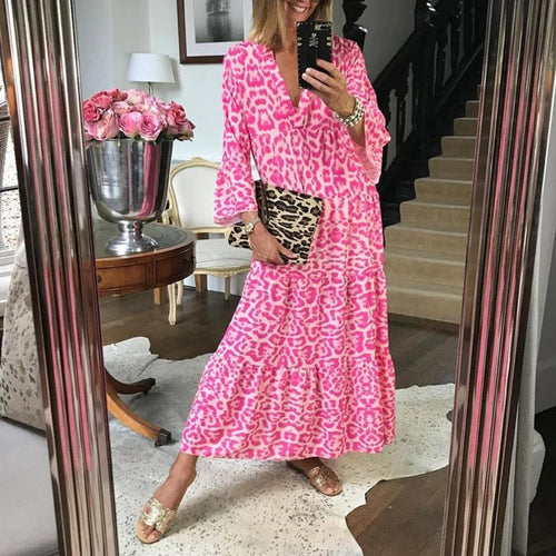 Stilla | Stilet sommerkjole med leopardmønster