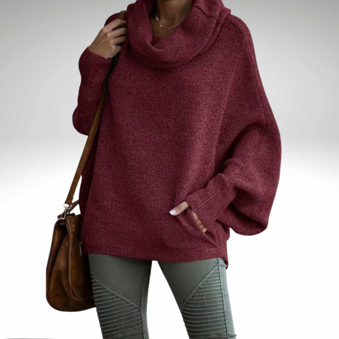 Stilla | Overdimensioneret Sweater Med Rullekrave Til Damer