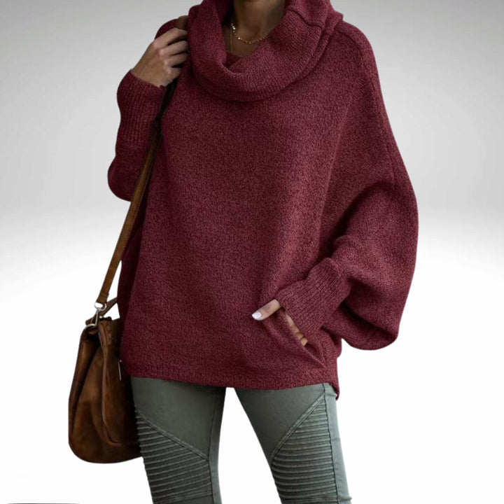 Stilla | Overdimensioneret Sweater Med Rullekrave Til Damer