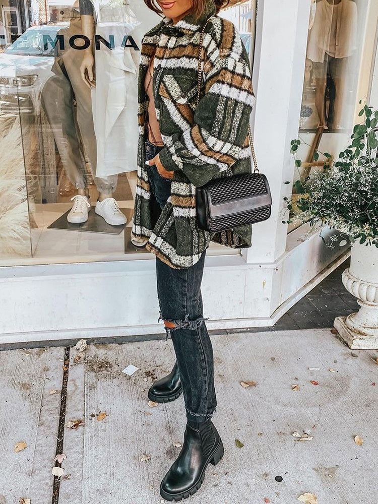Stilla | Button Down Langærmet Kraveskjorte Top