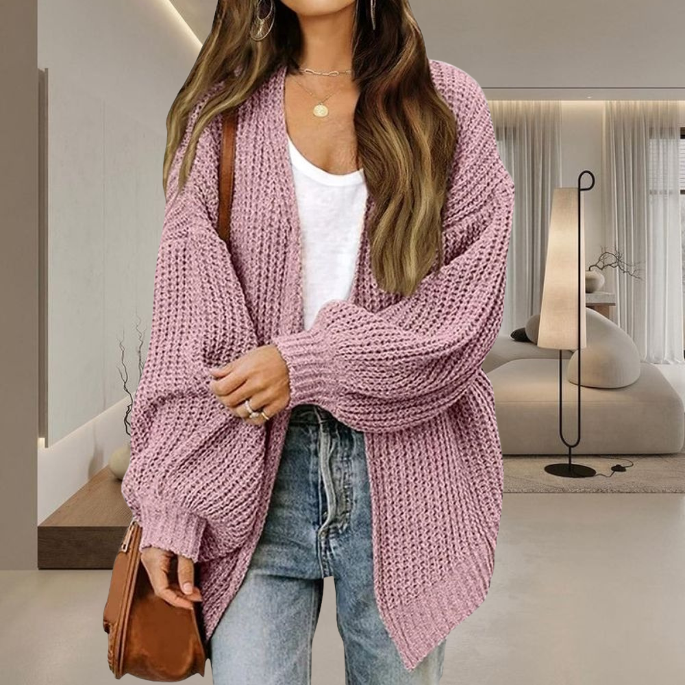 Stilla | Lang Cardigan til Damer i elegant Snit