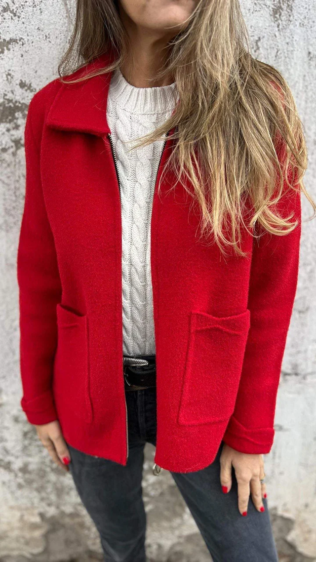 Stilla | Zip up Kort Jakke Modern Minimalistisk Overbeklædning