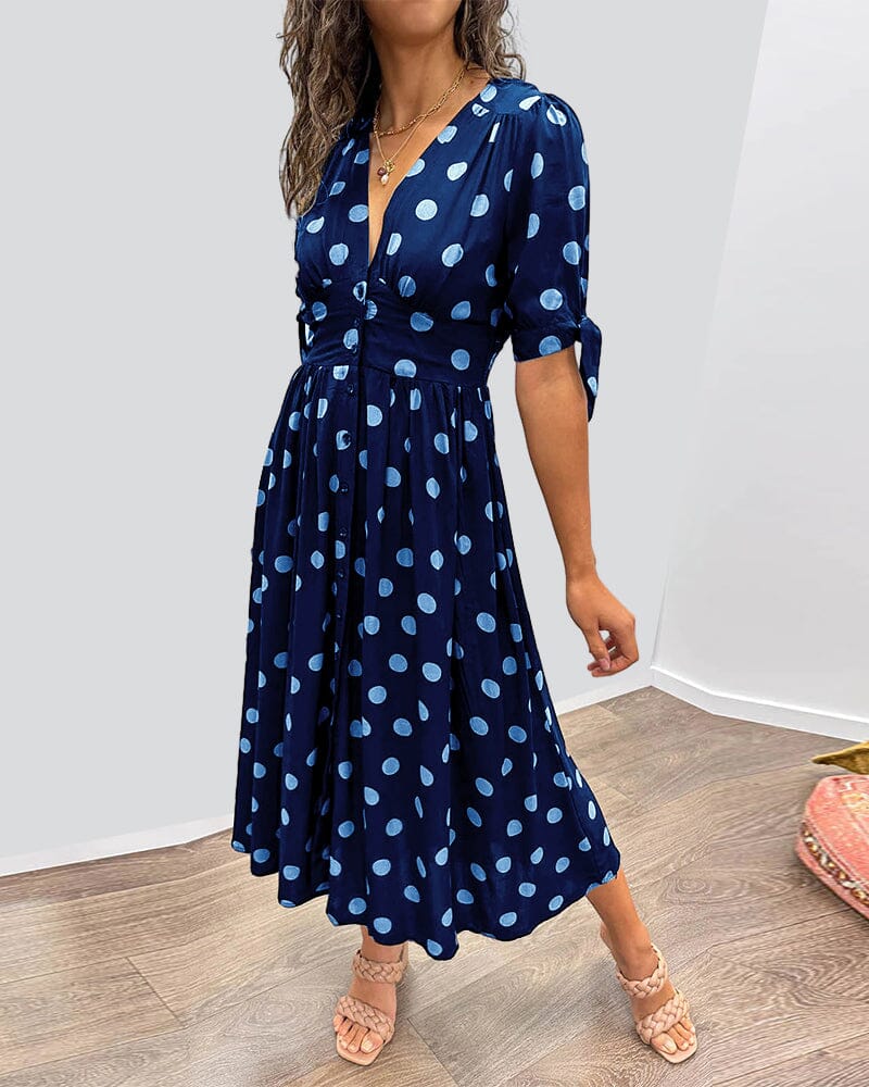 Stilla | Polka Dots V-hals Kjole