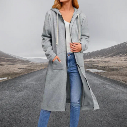 Stilla | Dame Hoodie Cardigan